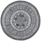 Safavieh 6 x 6 ft. Cape Cod Round Area Rug, Charcoal CAP222H-6R - alternate 3